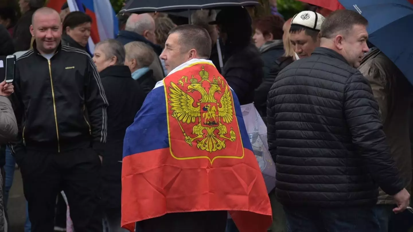 Участники пророссийских демонстраций
